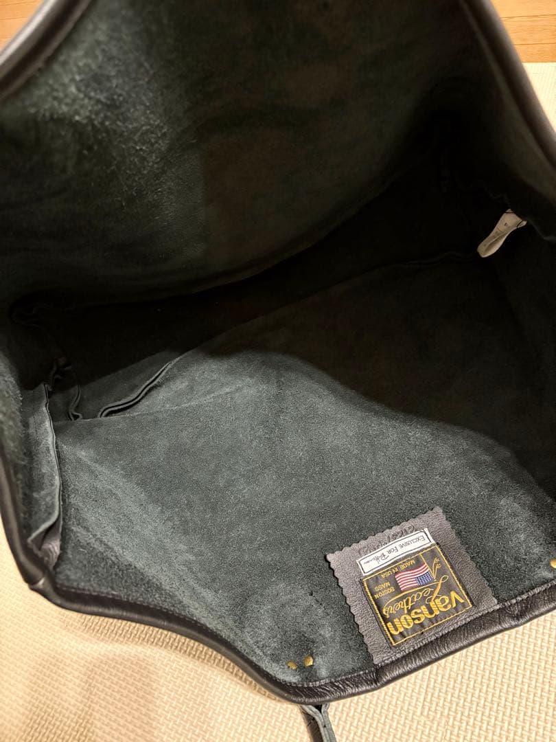 【値下げ】Ron Herman VANSON バッグ 牛革レザー黒