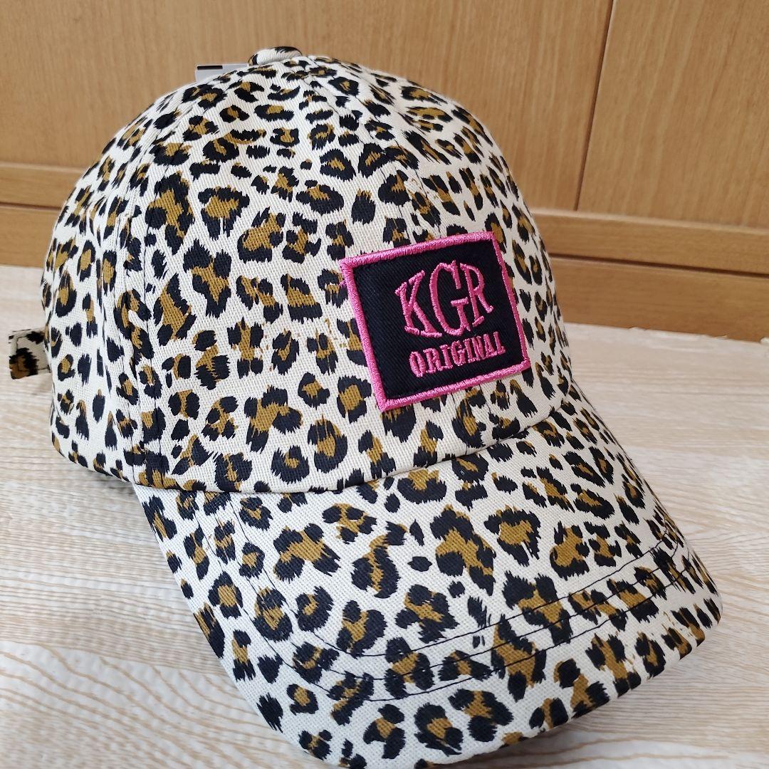 KOGYARU ヒョウ柄ショルダーバッグ＆キャップ