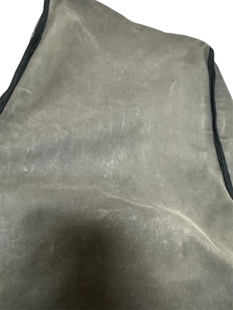 Acne studios グレー　ワックスキャンバス　トートバッグ