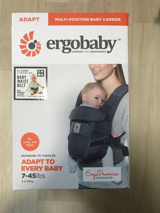 エルゴベビー 360 ベビーキャリア クールエア メッシュ カーボングレー