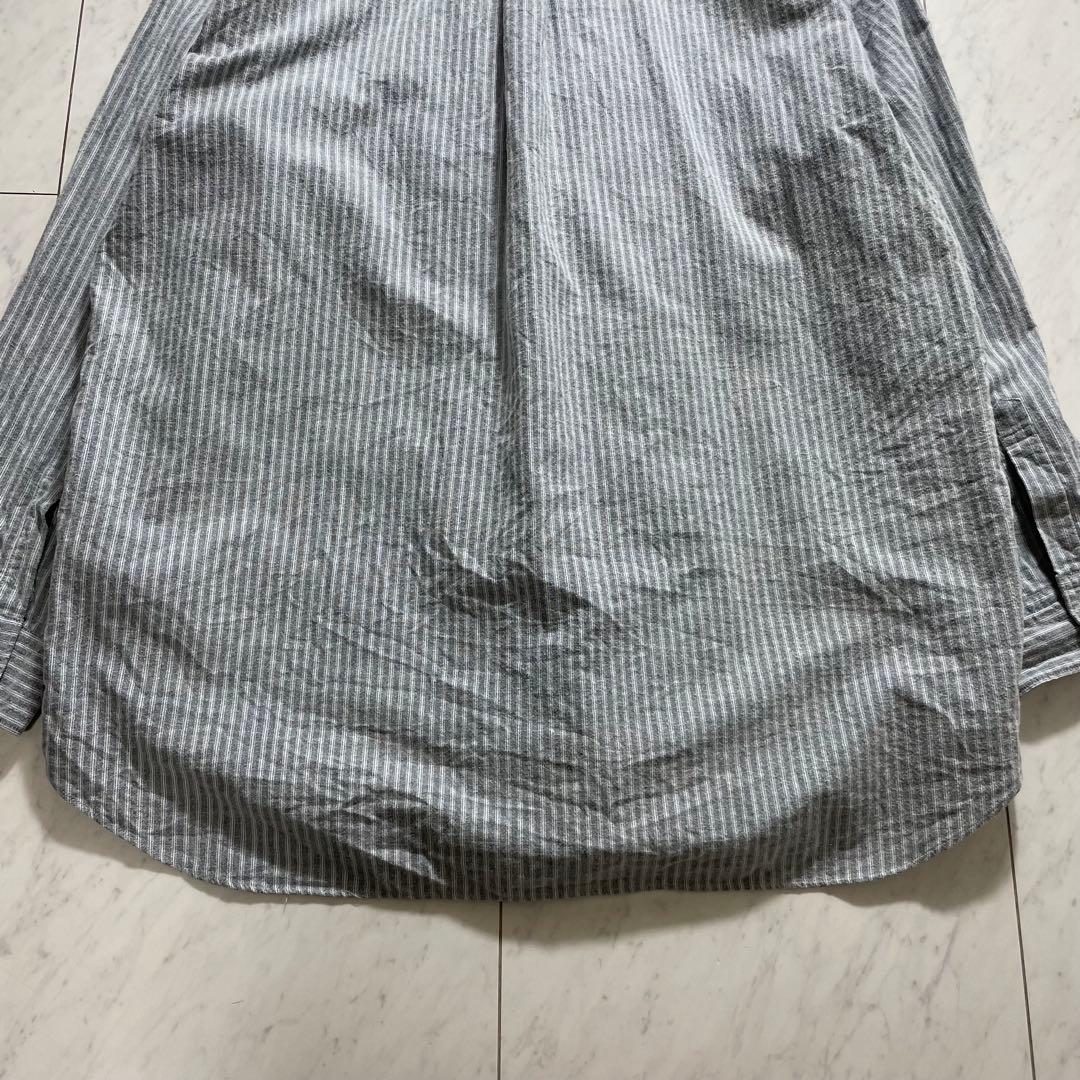 コムデギャルソンオム 田中オム 長袖シャツ ピンタック ストライプ 90s