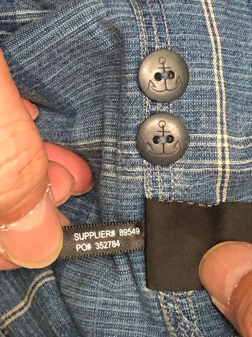 DOUBLERL RRL ヴィンテージ加工　インディゴ　シャツ　ジョニーデップ着