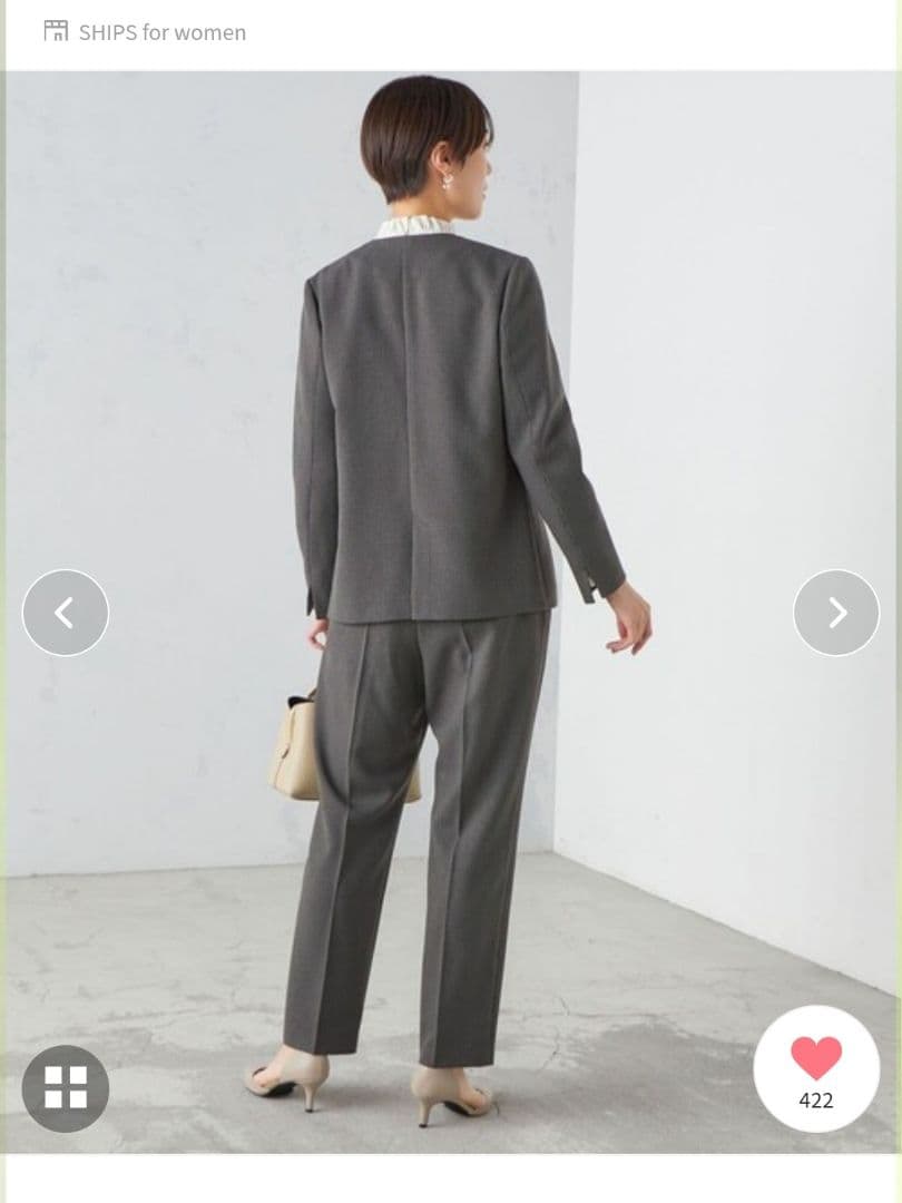 【美品】SHIPS ガンクラブチェック ウーリッシュ ジャケットパンツセット