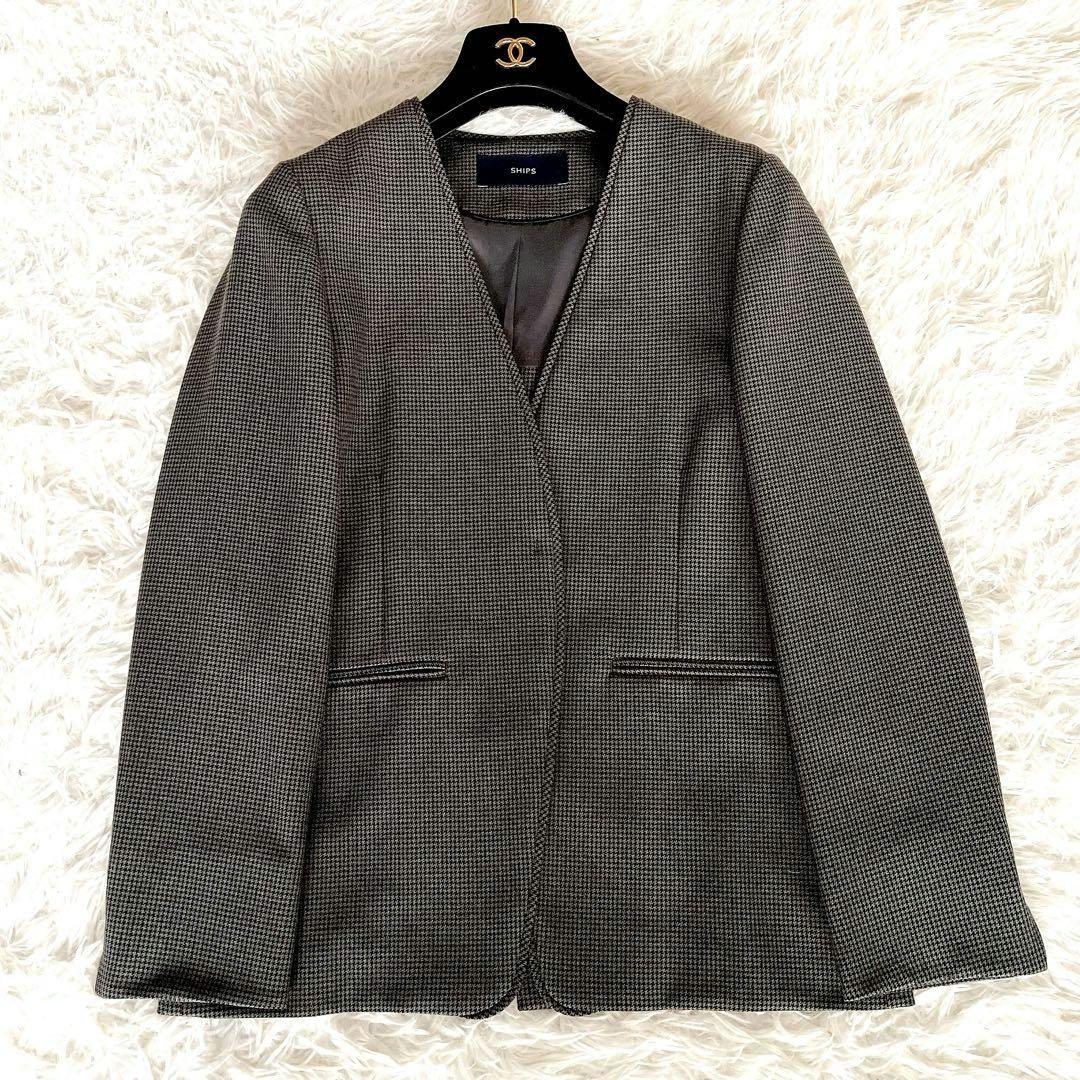 【美品】SHIPS ガンクラブチェック ウーリッシュ ジャケットパンツセット