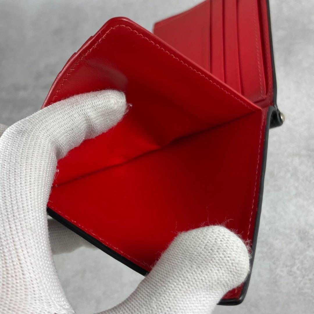 【美品】クリスチャンルブタン マネークリップ 財布 スタッズ ロゴ レザー