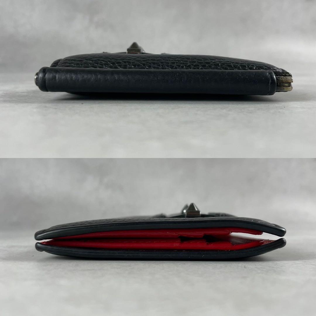 【美品】クリスチャンルブタン マネークリップ 財布 スタッズ ロゴ レザー