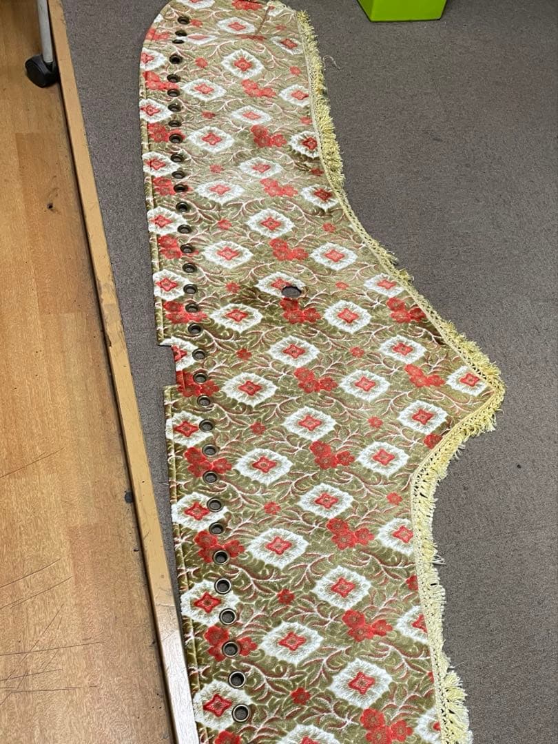 17クオン用ダッシュマット 金華山大花束オレンジ