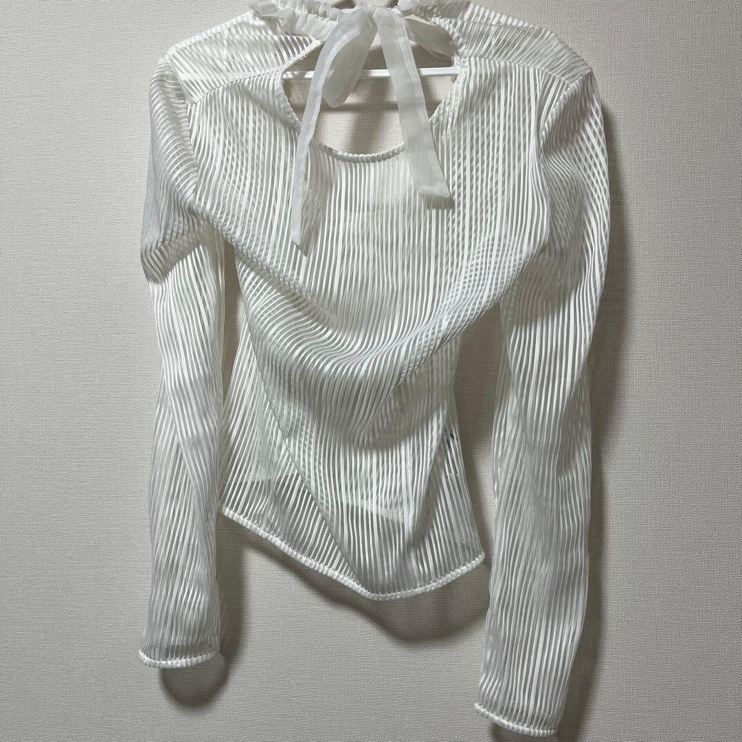 bibiy.ビビィ★AVELINE RIBBON TOP リボン