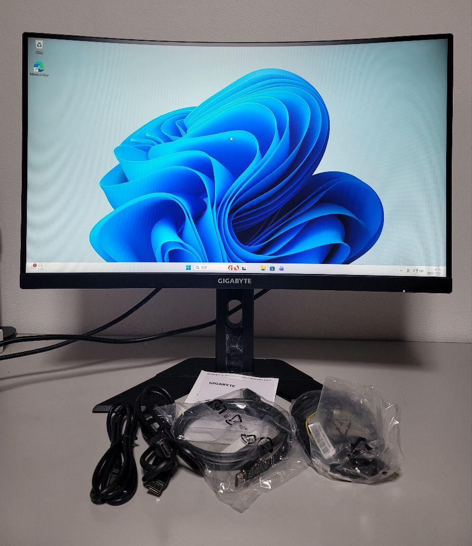 美品　GIGABYTE G27FC 27インチ曲面ゲーミングモニター　165Hz