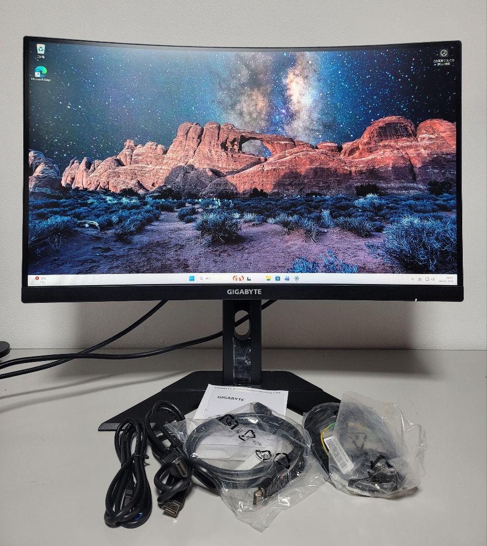 美品　GIGABYTE G27FC 27インチ曲面ゲーミングモニター　165Hz