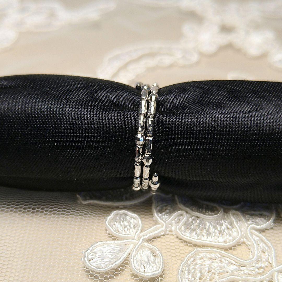 K18WG フリーサイズリング 形状記憶