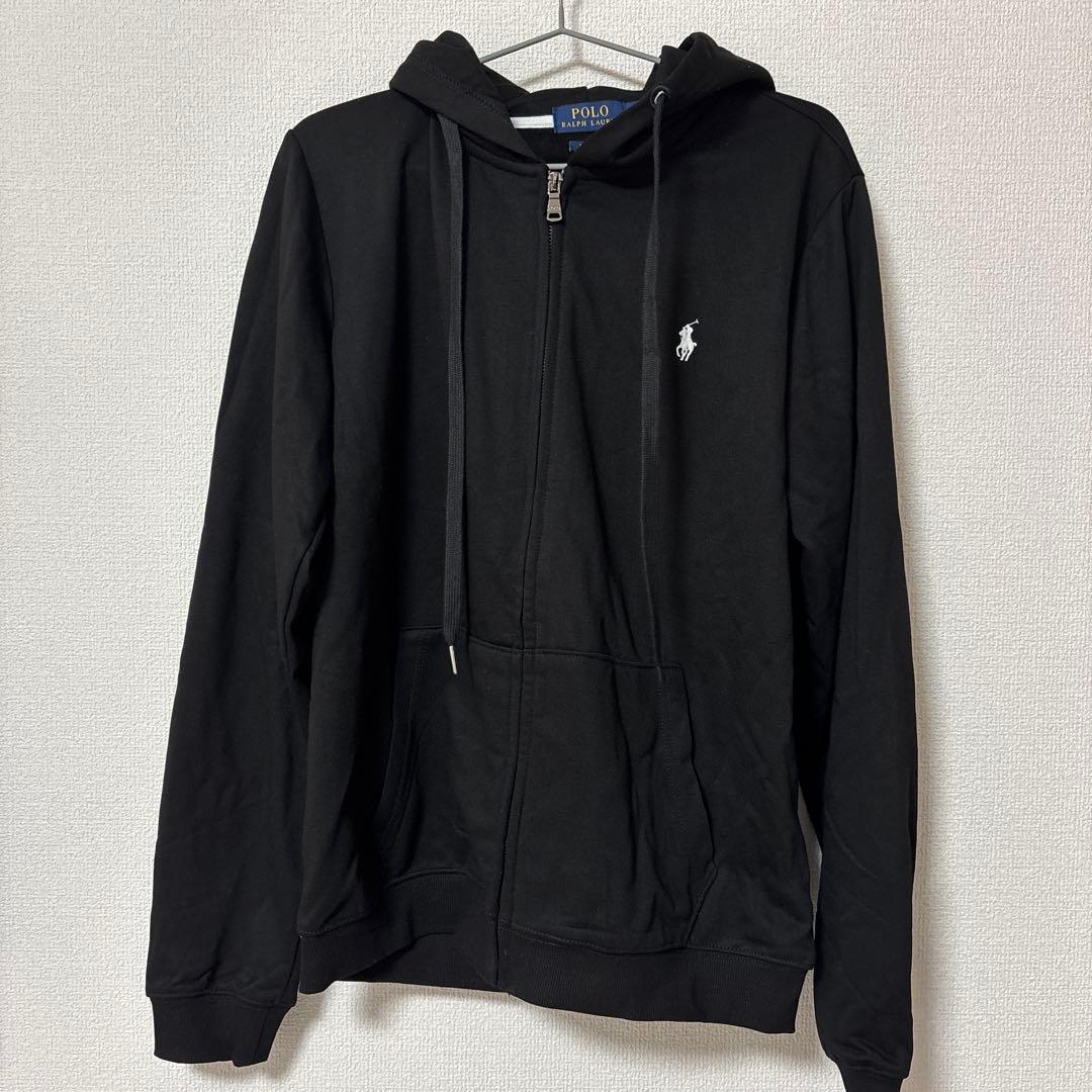 Polo Ralph Lauren ブラック フード付きパーカー Lサイズ