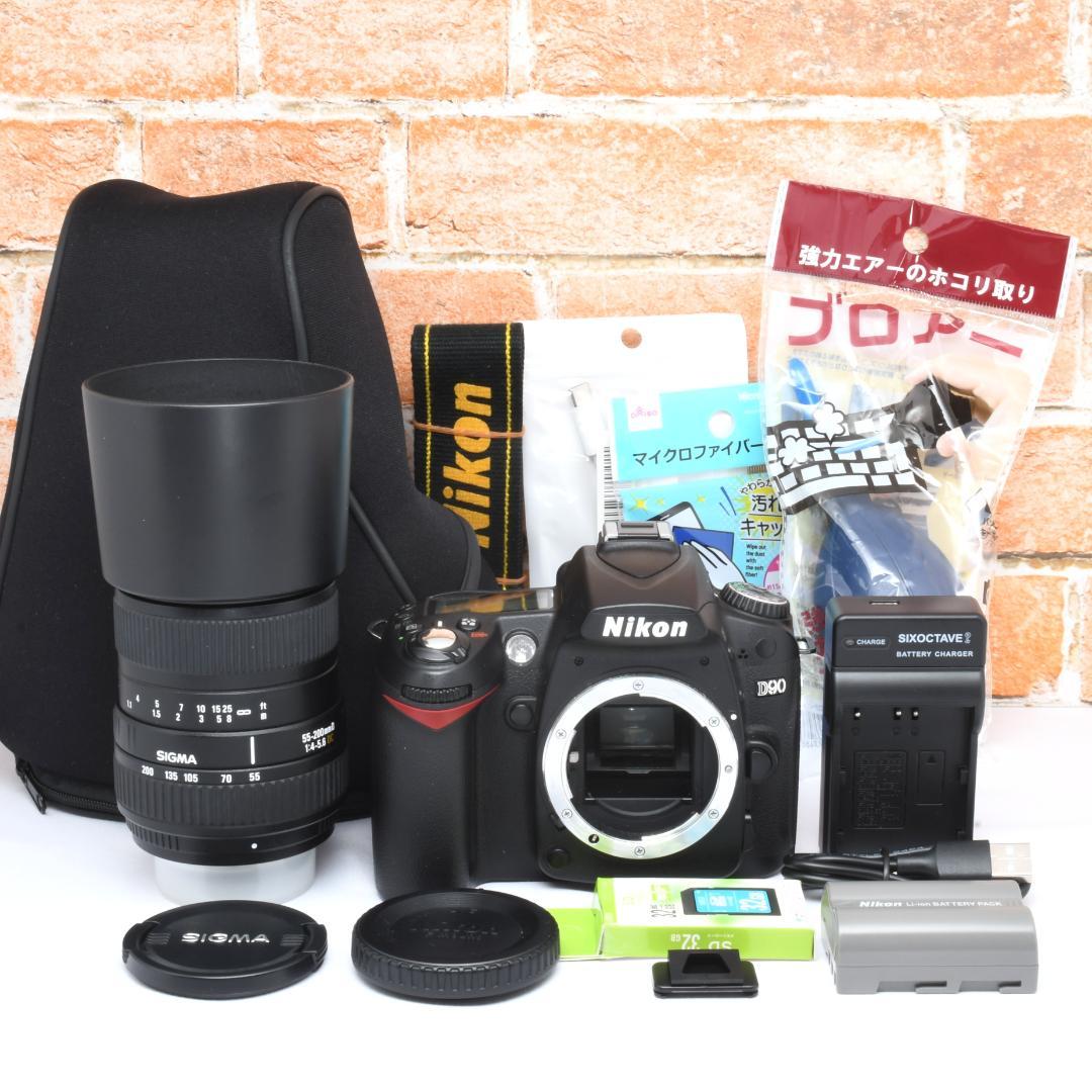 届いた日から使える✨ニコン D90✨望遠レンズ✨初心者おすすめセット