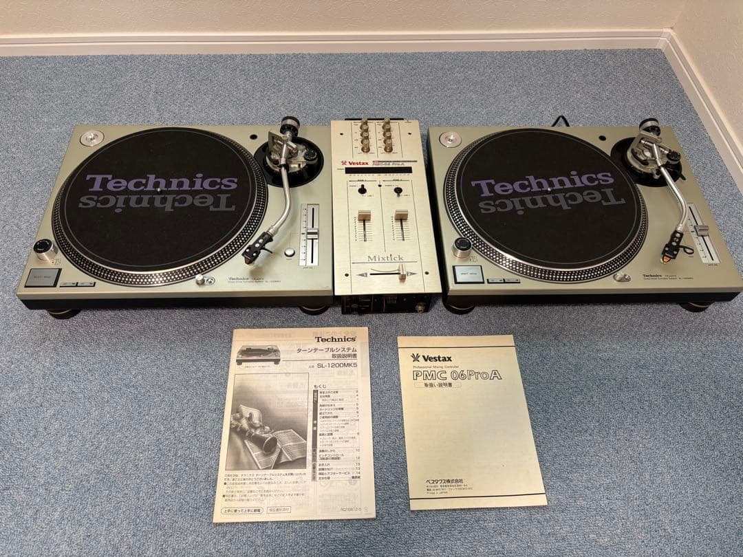 DJ機材 Technics SL-1200MK5 &Vestax PMC-06 Pro A