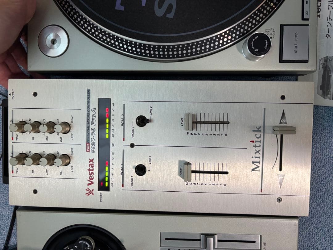 DJ機材 Technics SL-1200MK5 &Vestax PMC-06 Pro A