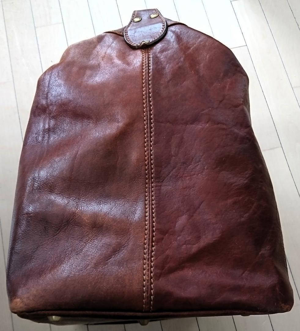 THE BRIDGE ボストンバッグ 茶色　縦30cm×横44cm×幅25cm