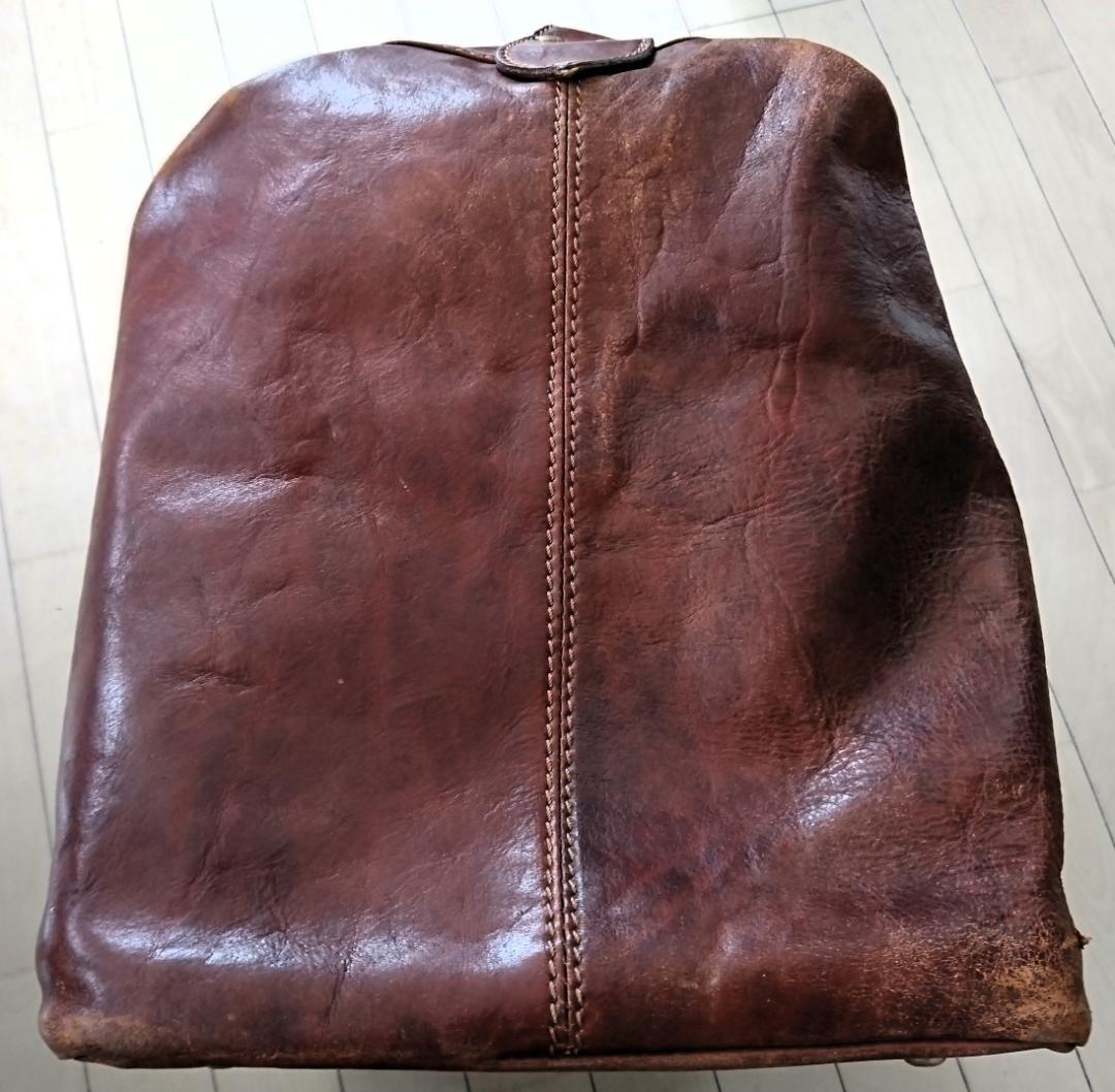 THE BRIDGE ボストンバッグ 茶色　縦30cm×横44cm×幅25cm