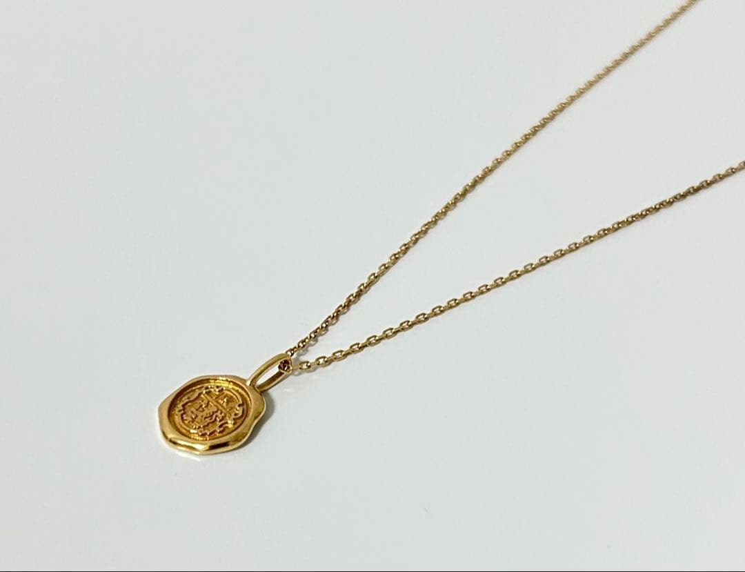 ボ*ブ様 【LION HEART】スタンププチネックレス K10 イエロ－ゴール