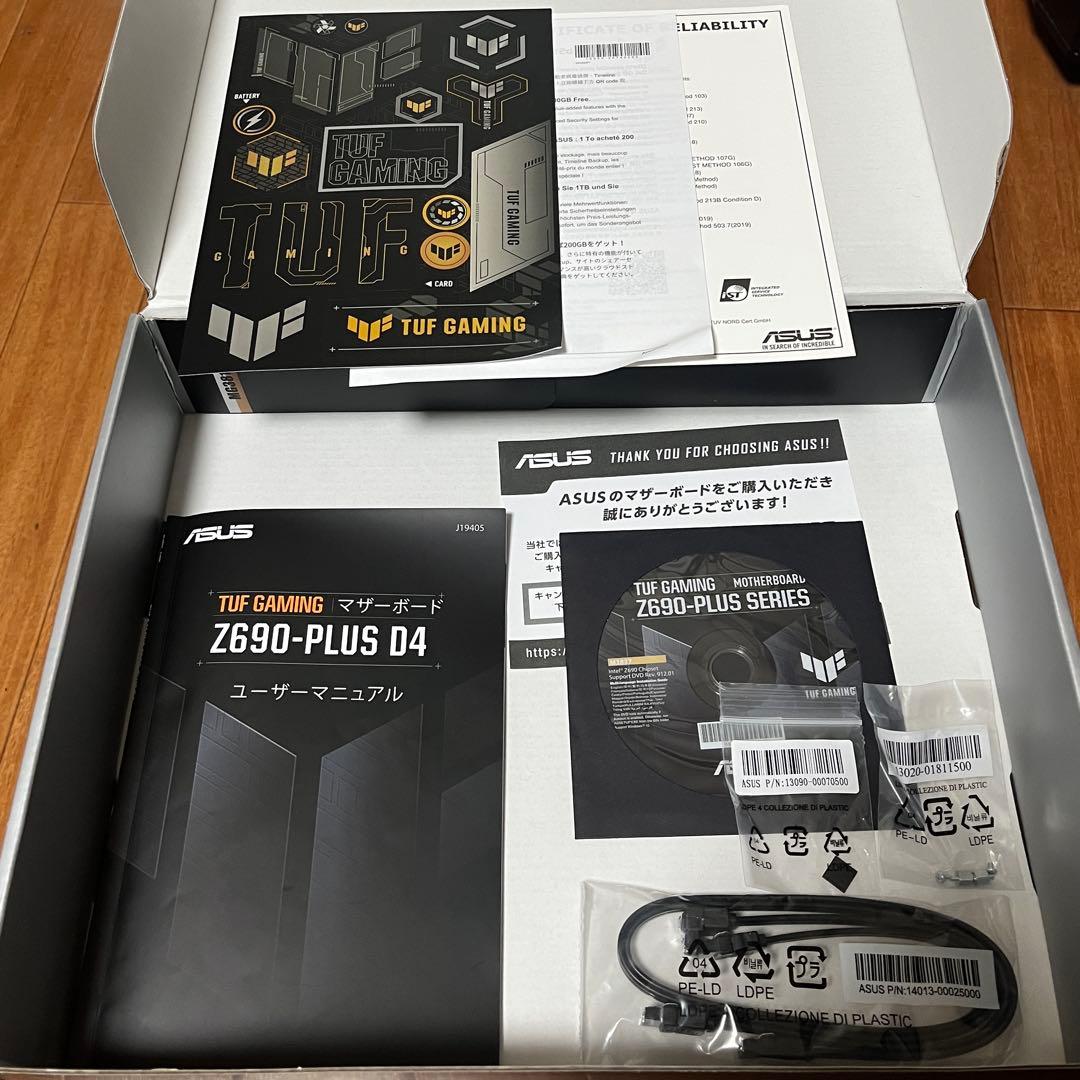 ASUS TUF GAMING Z690-PLUS D4 マザーボード