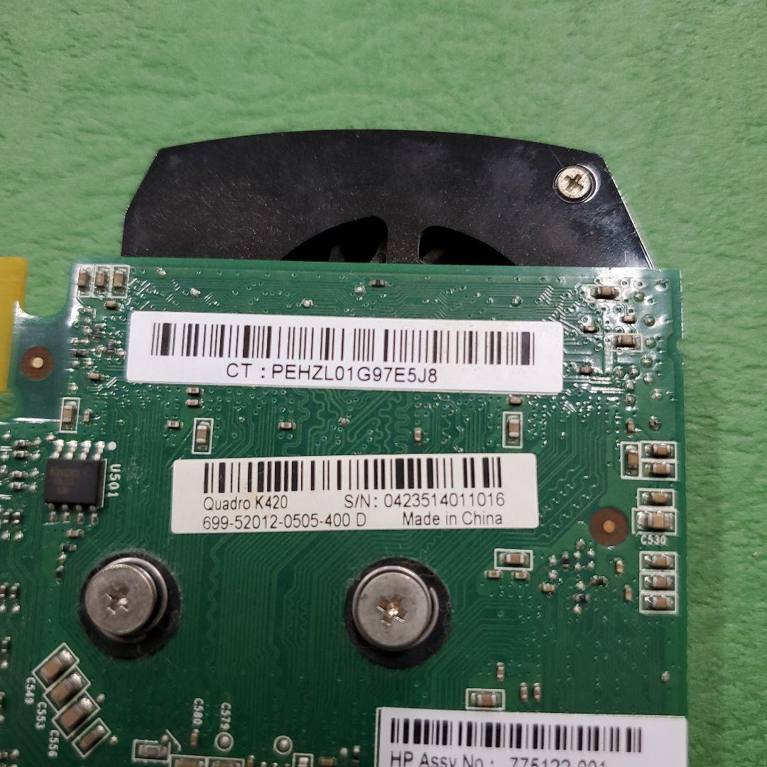 返金対応　NVIDIA Quadro グラボ HP Spare （管理270）