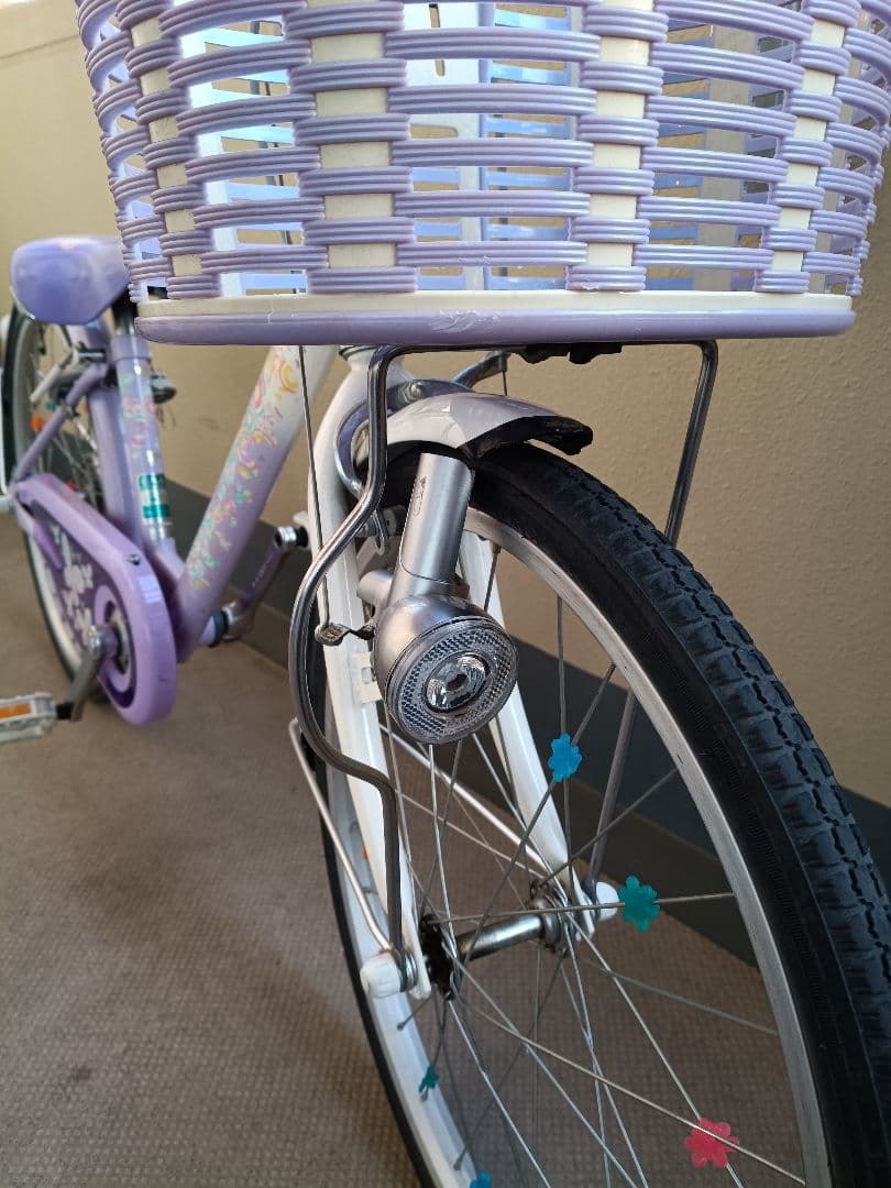 ブリヂストン　エコパル　20インチ　ラベンダー　　子供用自転車