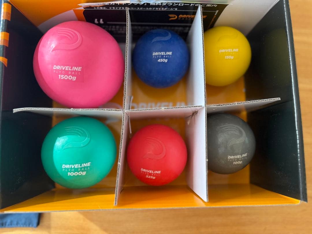 ドライブラインベースボール　プライオボール6個　ロゴ入りミニキャリーバッグ付き