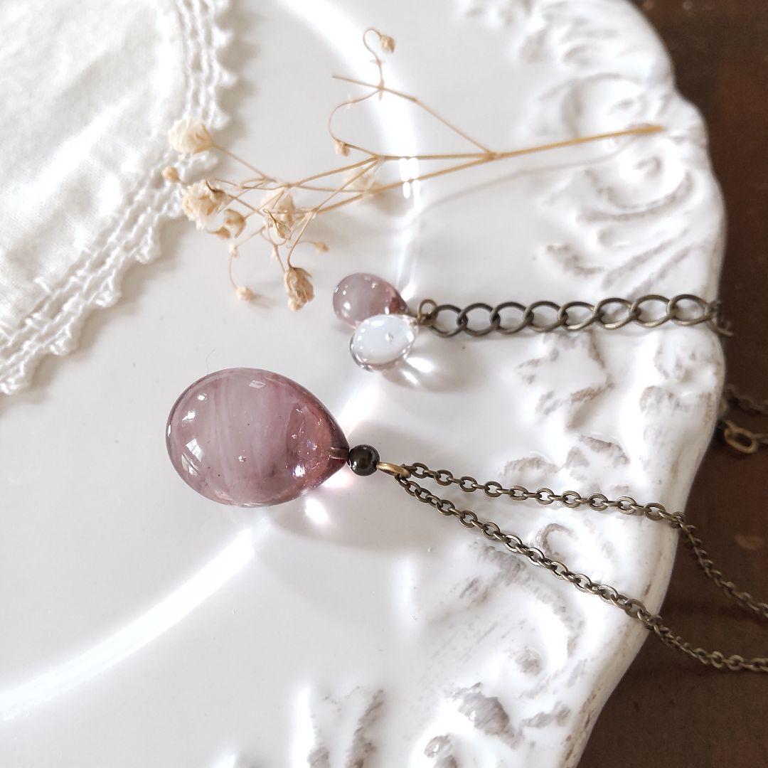 ちびさま専用◎手作り雫ガラスのネックレスとピアス他 11点おまとめ