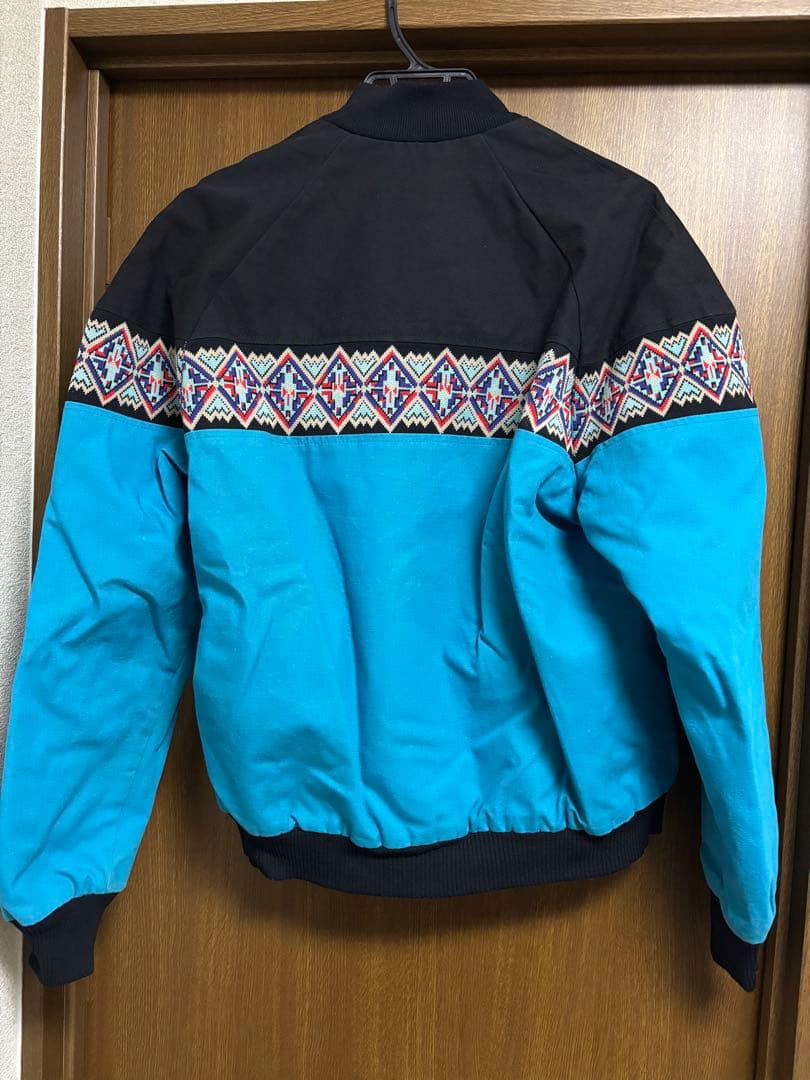 90s 80sDAVIS JAMES ネイティブ柄 ワークブルゾン