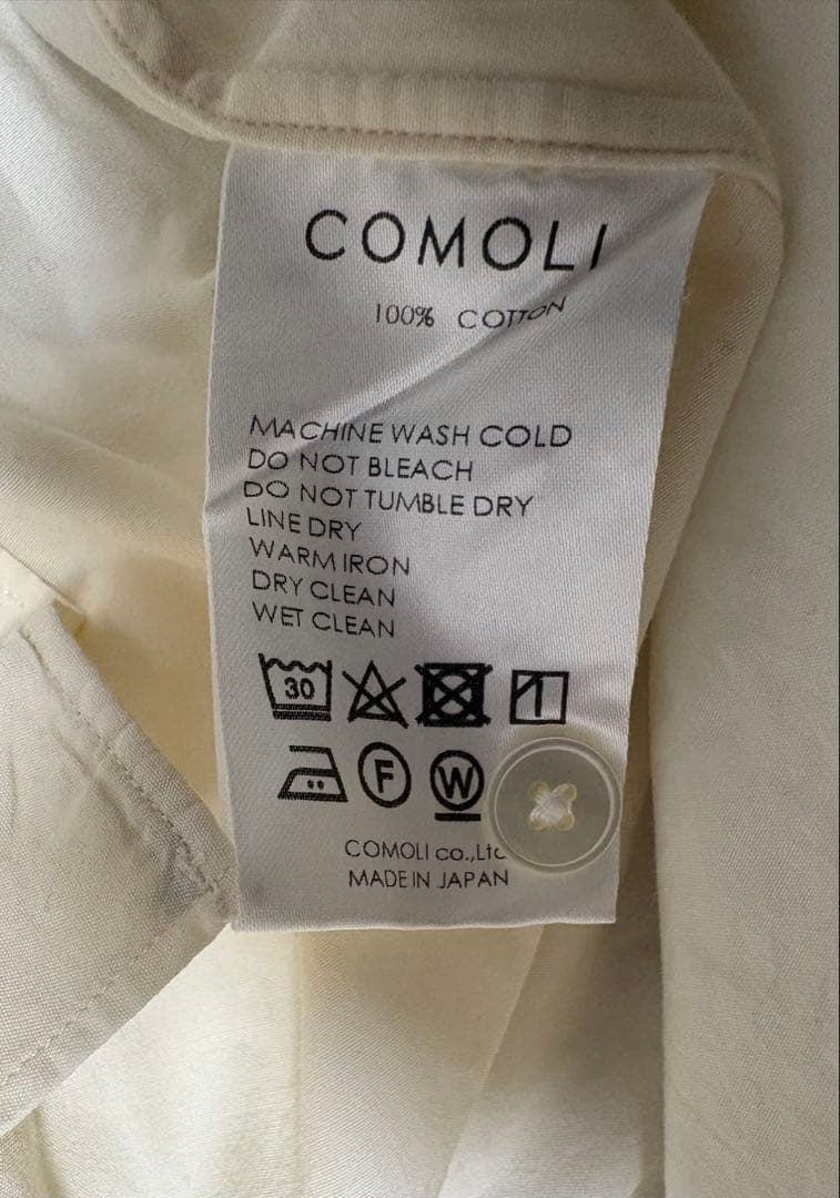 comoliコモリシャツ 19ss エクリュ