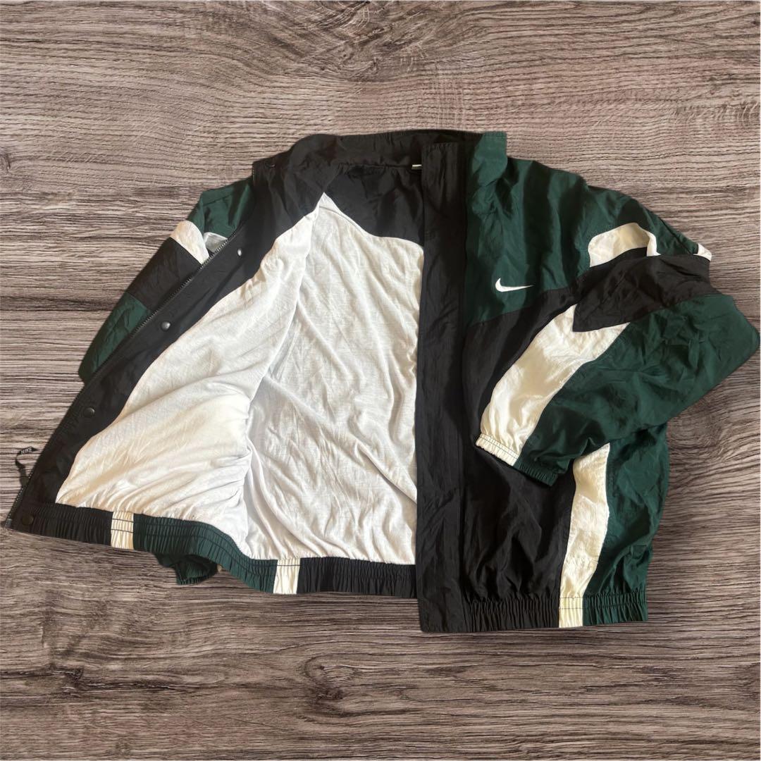 Nike 90's ナイロンジャケット グリーン/ブラック ナイキ