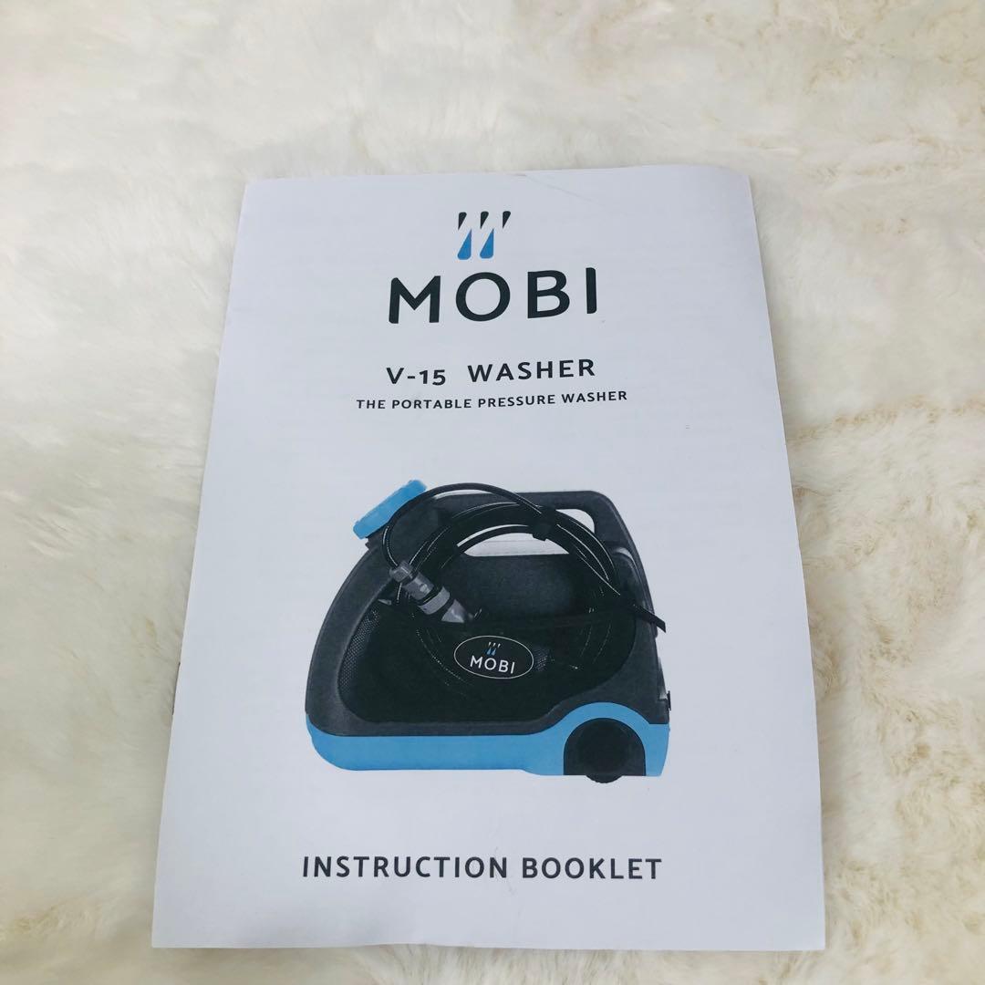【美品】Mobi Washer V-15 12V用ポータブル高圧洗浄機 自転車