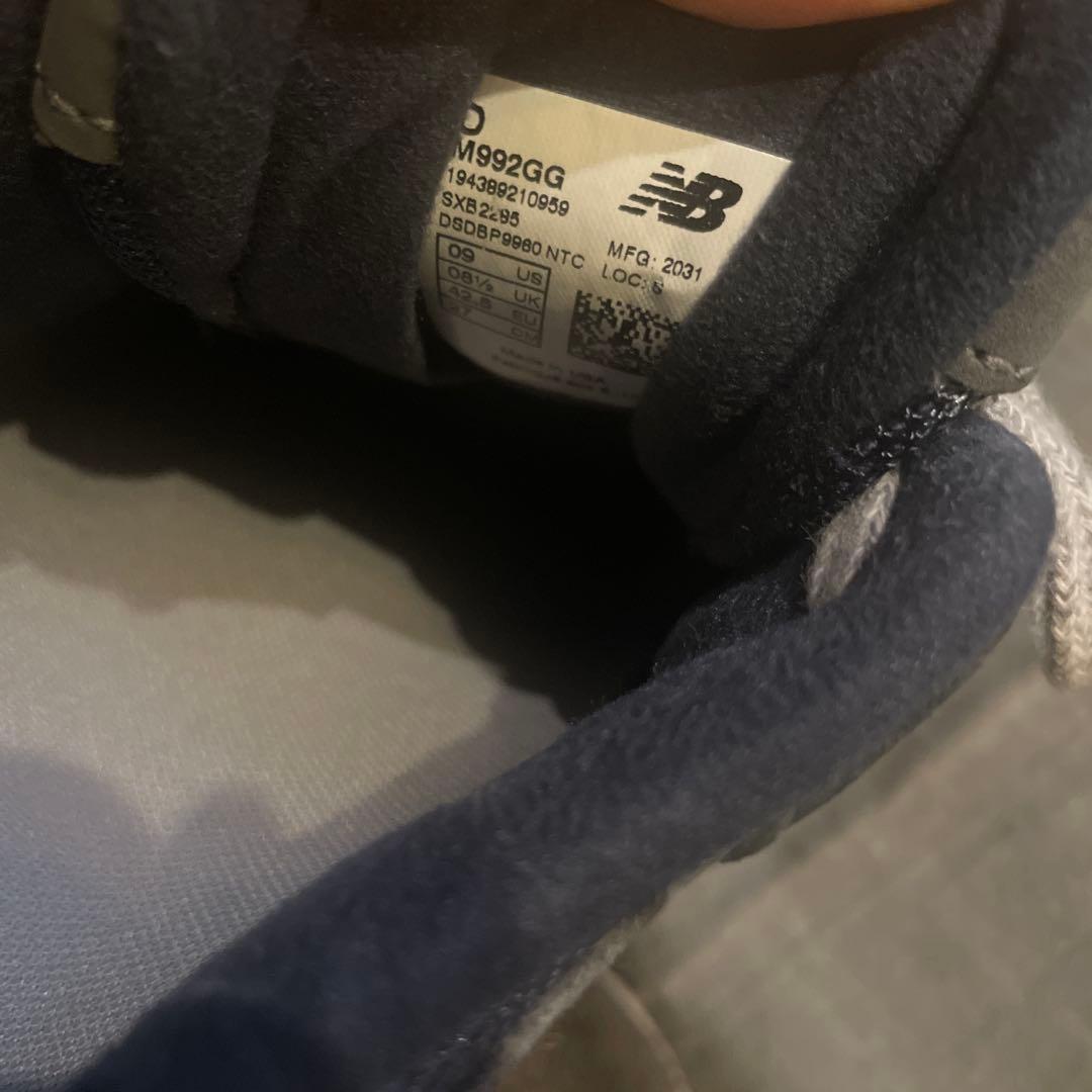 New Balance 992 NAVY US 9 / 27cm / 美品