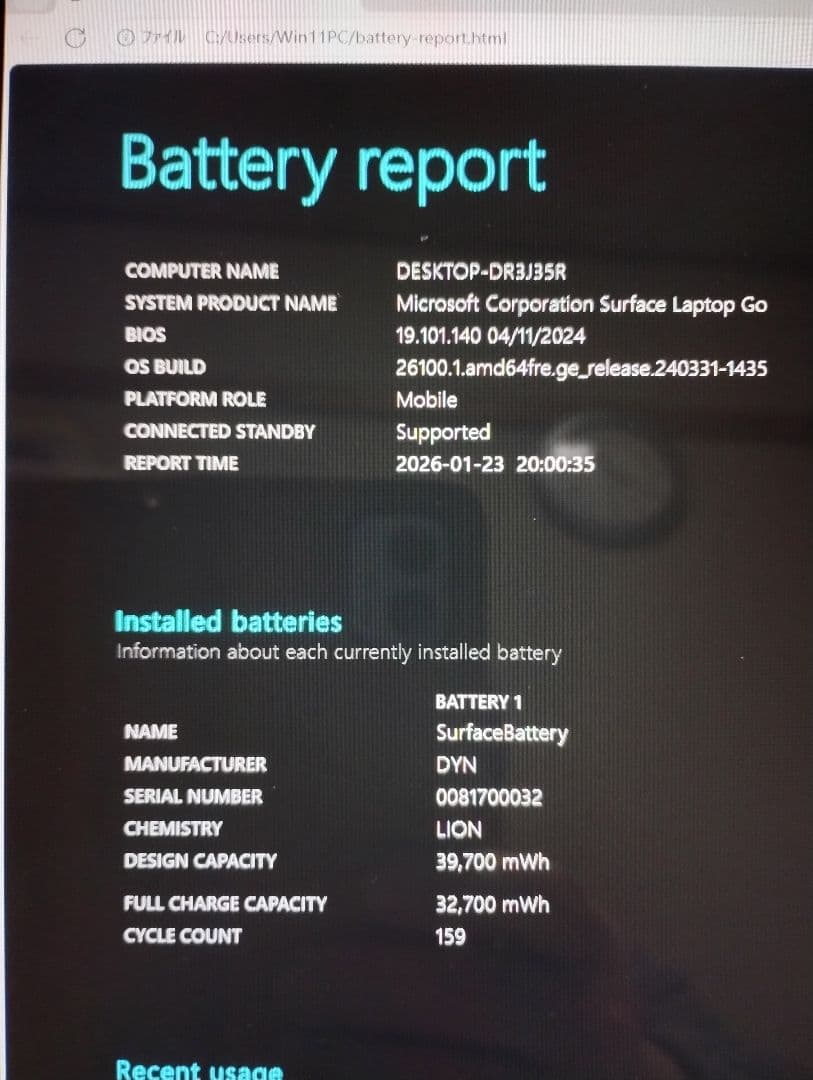 美品！ Surface Laptop Go Core i5-1035G1