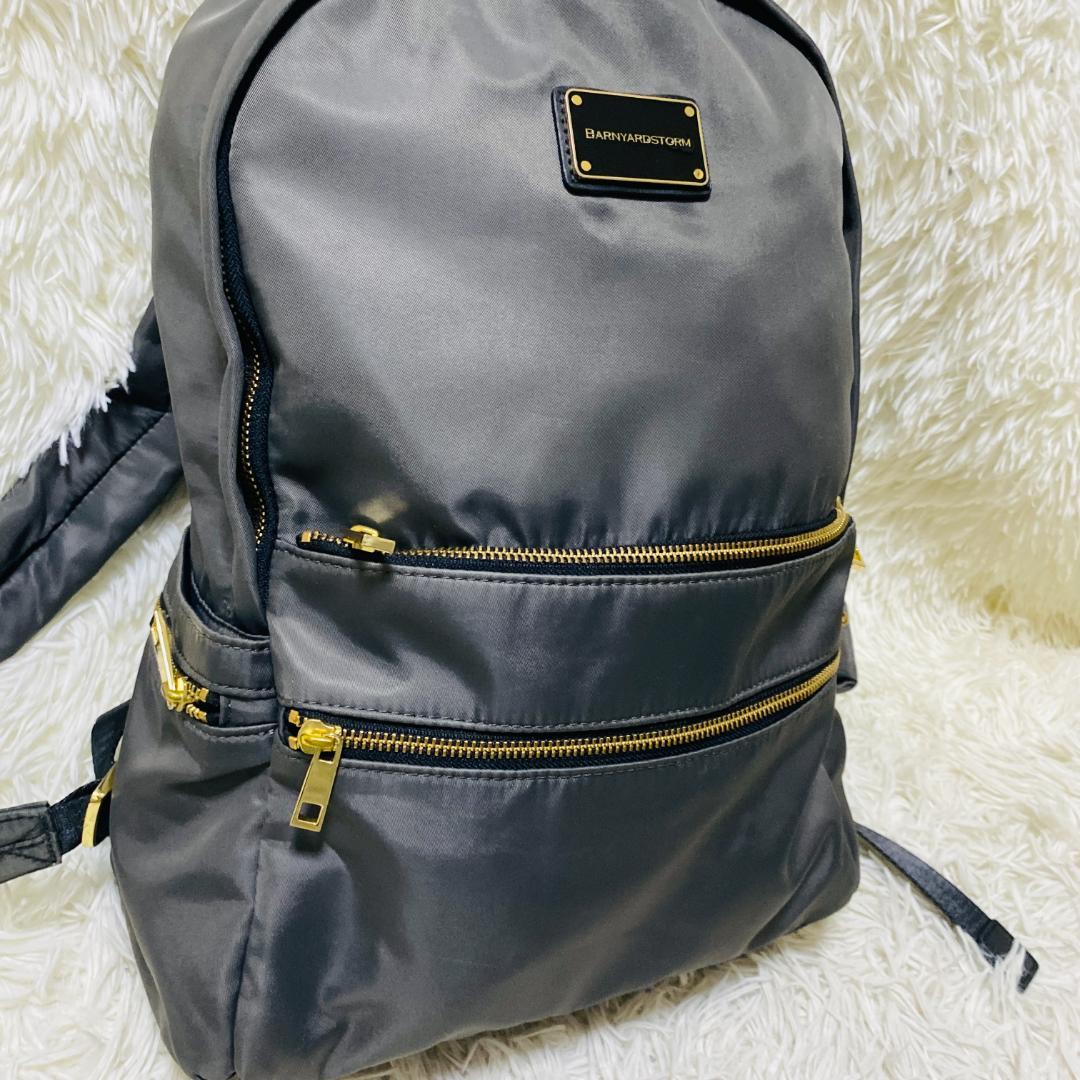 【未使用級】BARNYARDSTORM ブラック ナイロン リュック グレー