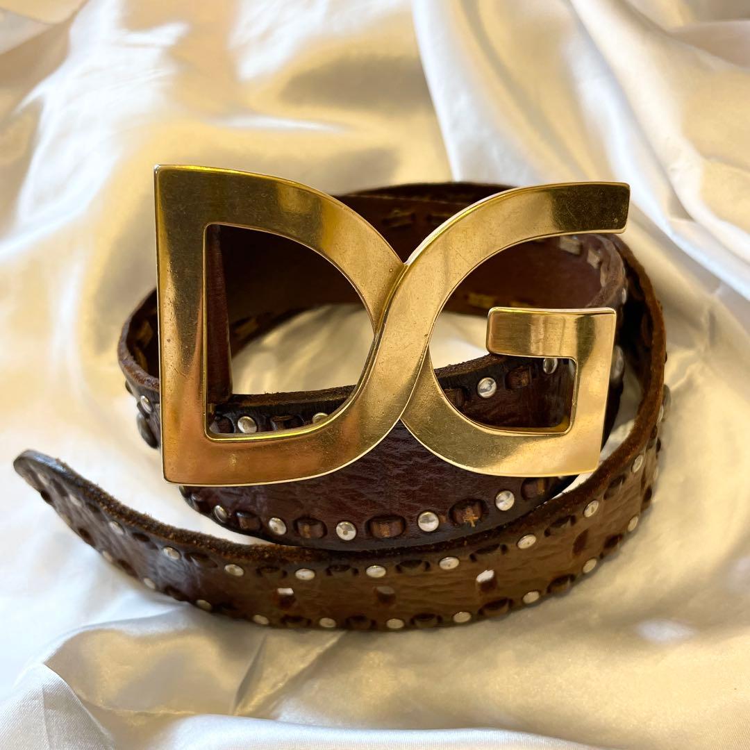 小物 DOLCE&GABBANA Leather belt studs dg