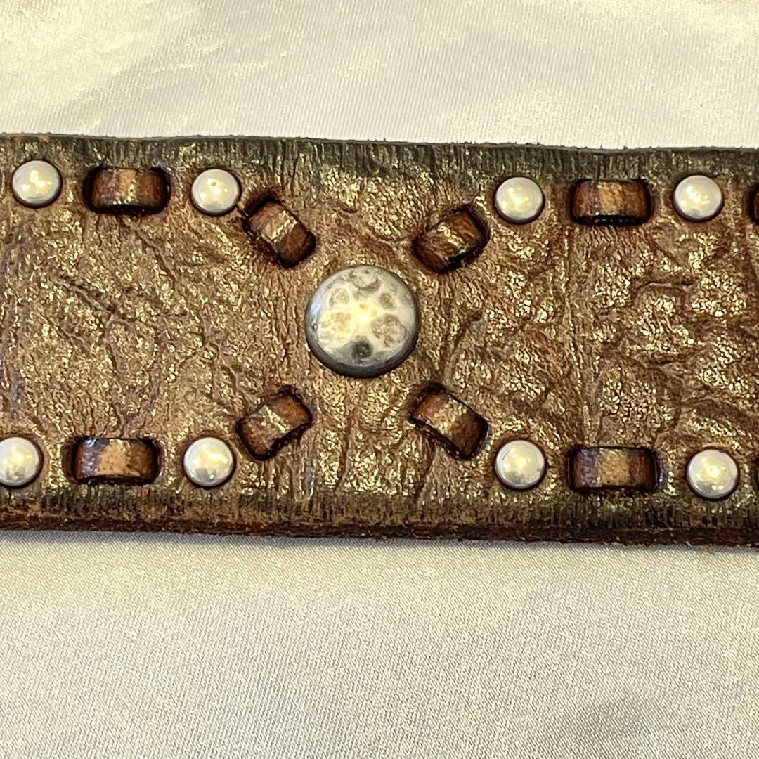 小物 DOLCE&GABBANA Leather belt studs dg