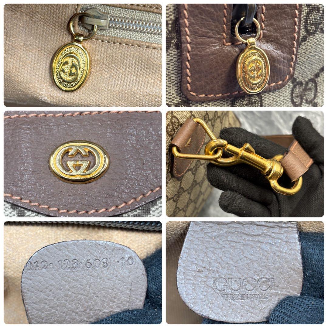 ✨美品✨GUCCI GG 2way ボストンバッグ ショルダー ブラウン ロゴ