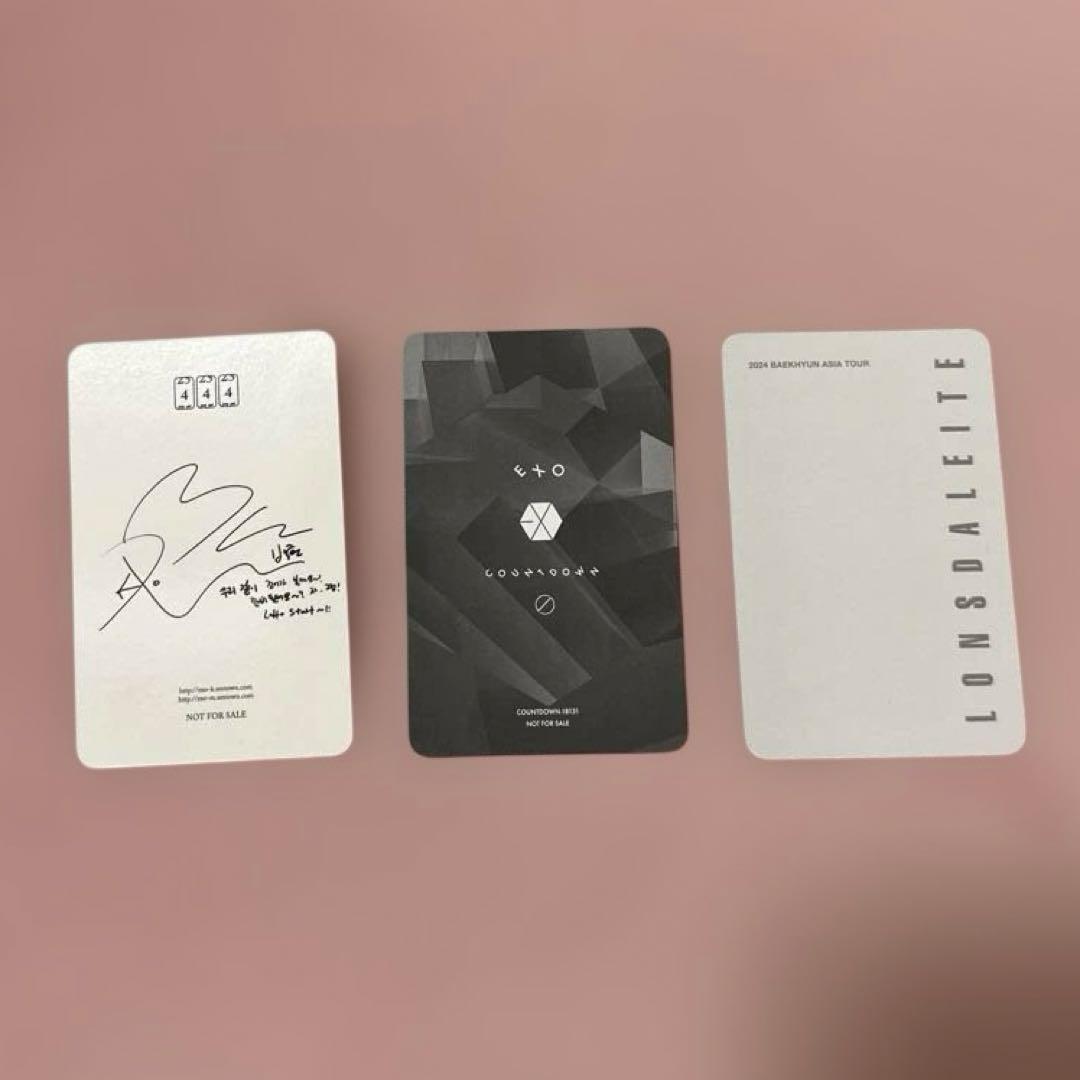 ベッキョン 백현 トレカ　3種類