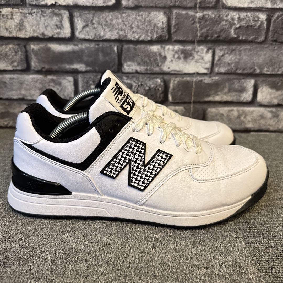 ニューバランス 574 レディース ゴルフシューズ ホワイト 24cm