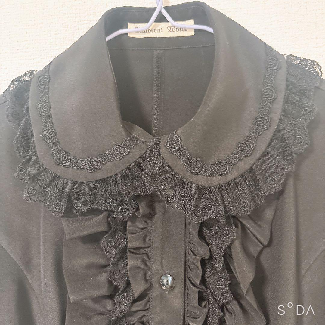 Innocent World ルシエンヌブラウス 黒