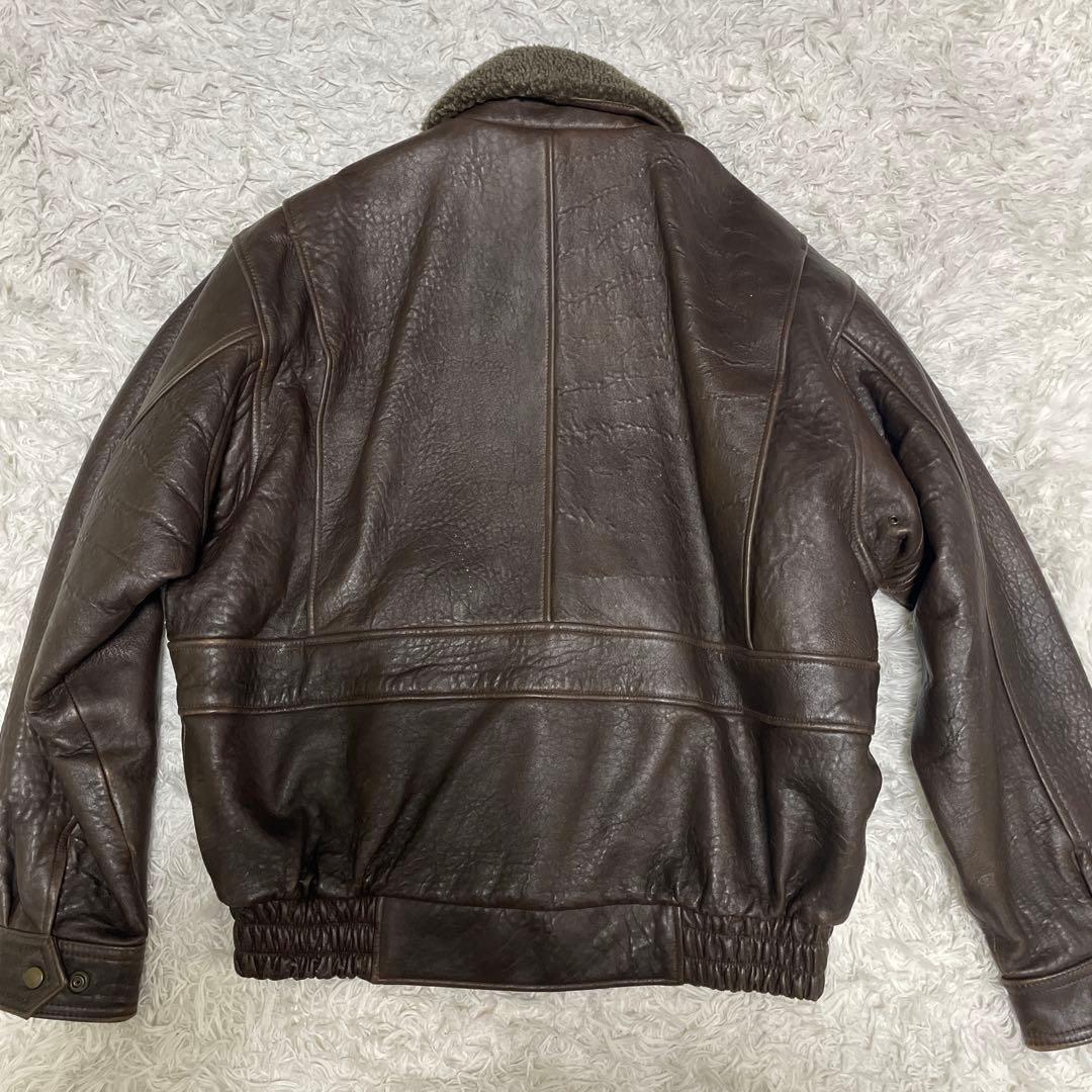 超希少✨90s OLD UNIQLO レザージャケット G1 2way ボアXL