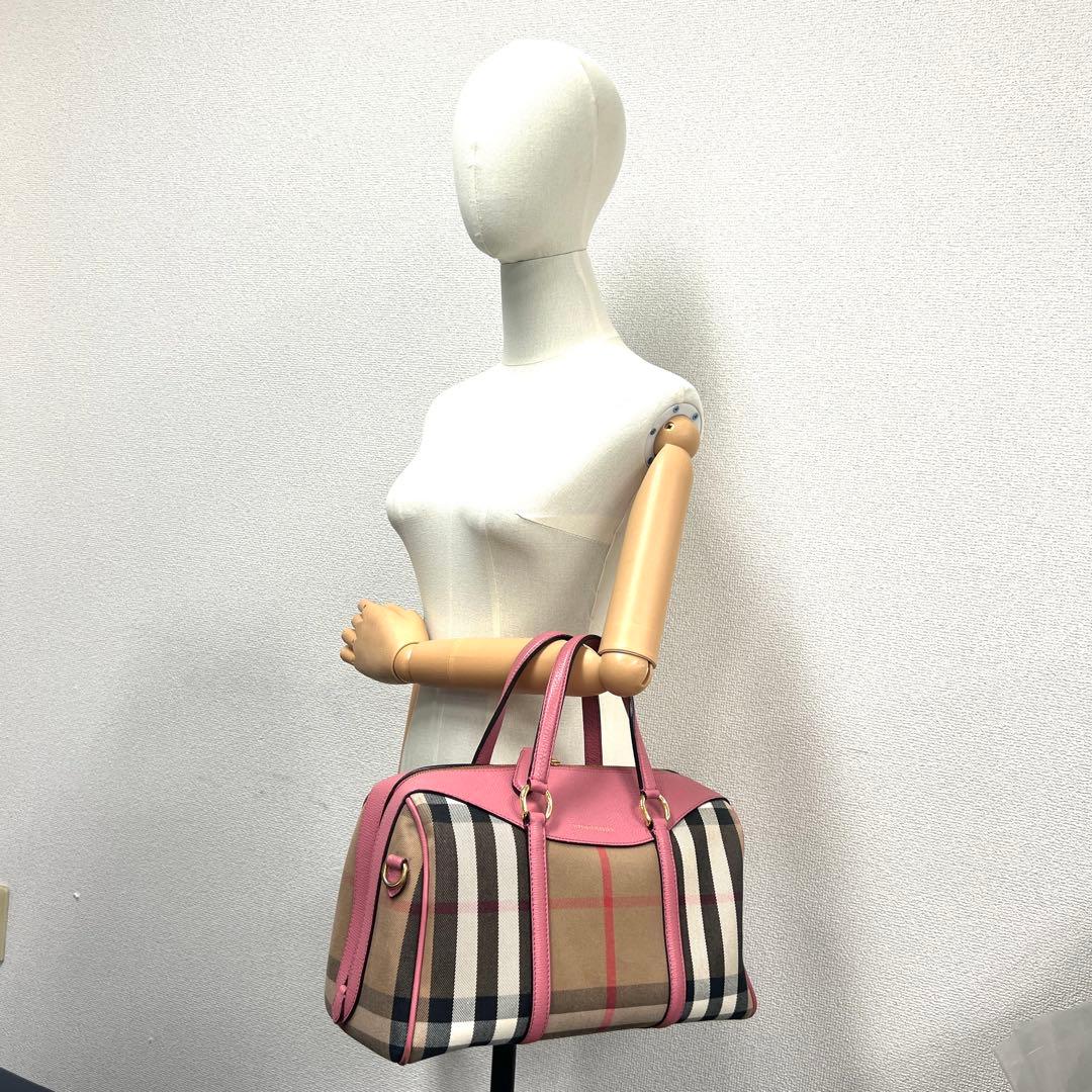 ひなあか ✨極美品✨BURBERRY バーバリー2WAYミニボストンバッグ