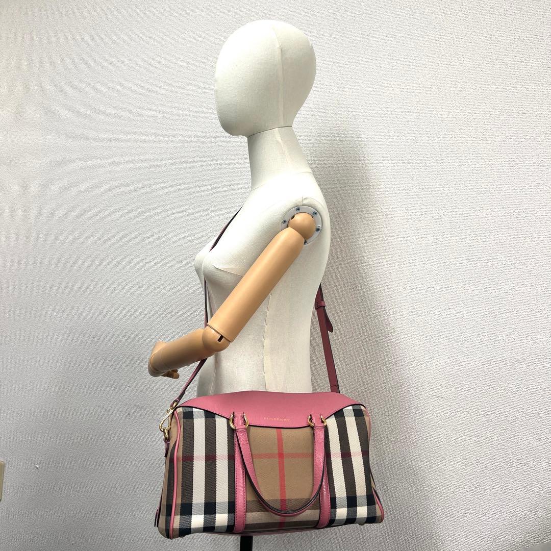 ひなあか ✨極美品✨BURBERRY バーバリー2WAYミニボストンバッグ