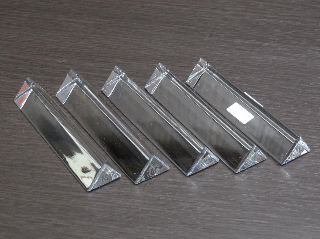 ※マリー※ Baccarat バカラ 箸置き 5個セット クリスタル