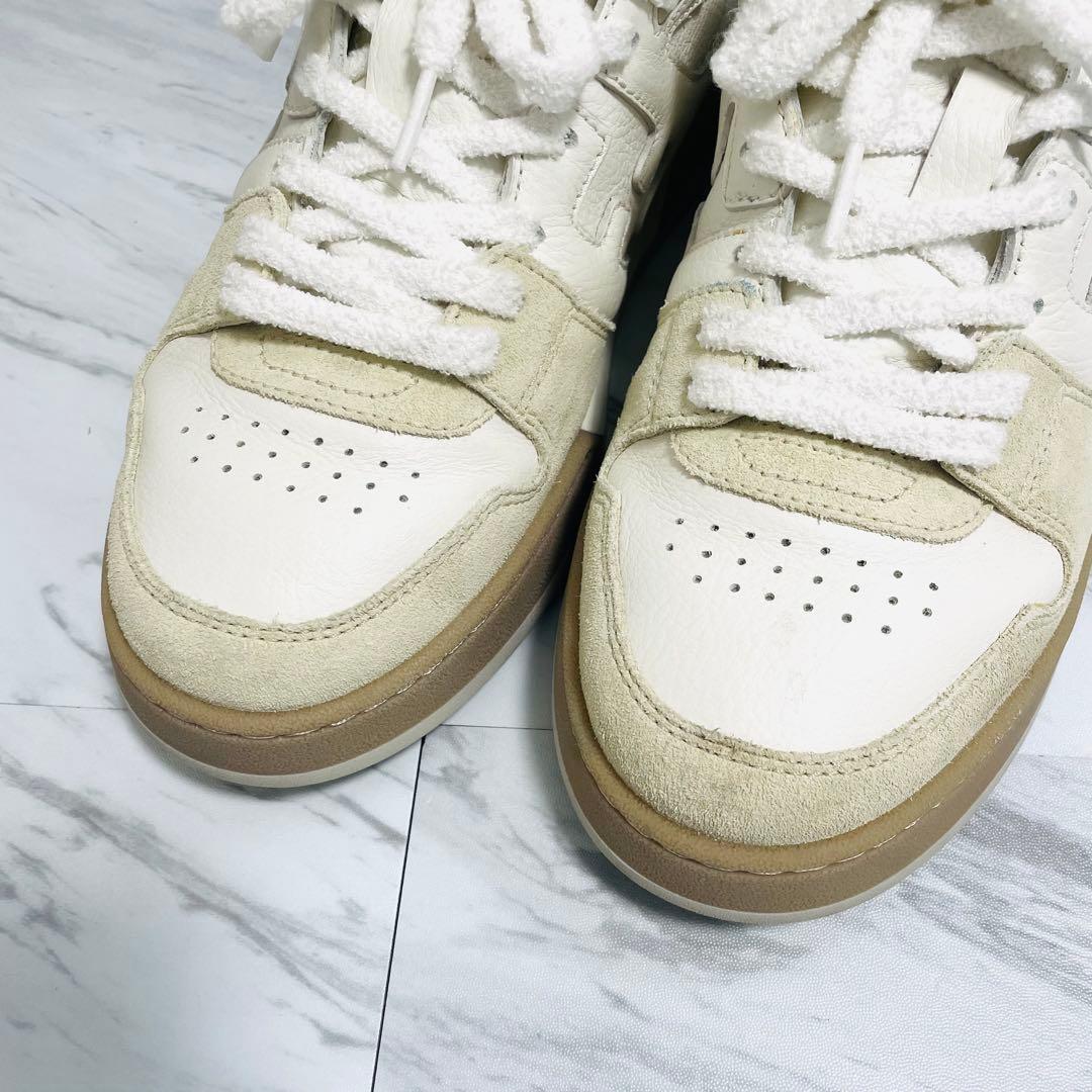 現行 美品⭐️FENDI マッチ FFロゴ ホワイトスエード ロートップ メンズ