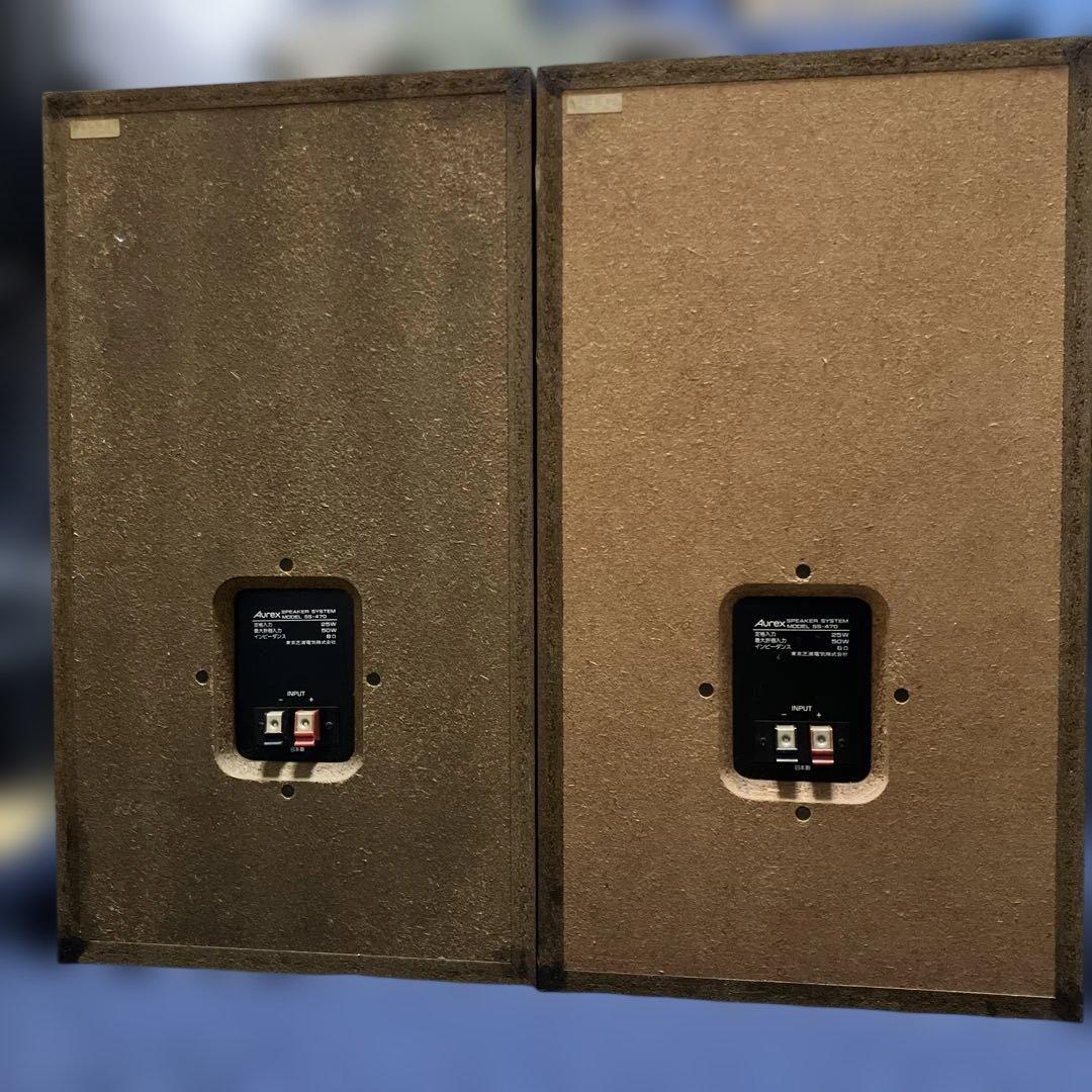 【3日間の決算バーゲン】《完動品》Aurex AD SS-470スピーカー①Ｒ側