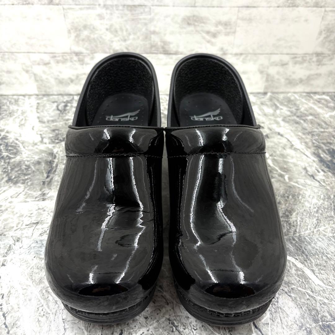 【美品】 ダンスコ プロフェッショナル 39 サボ サンダル 厚底 ブラック
