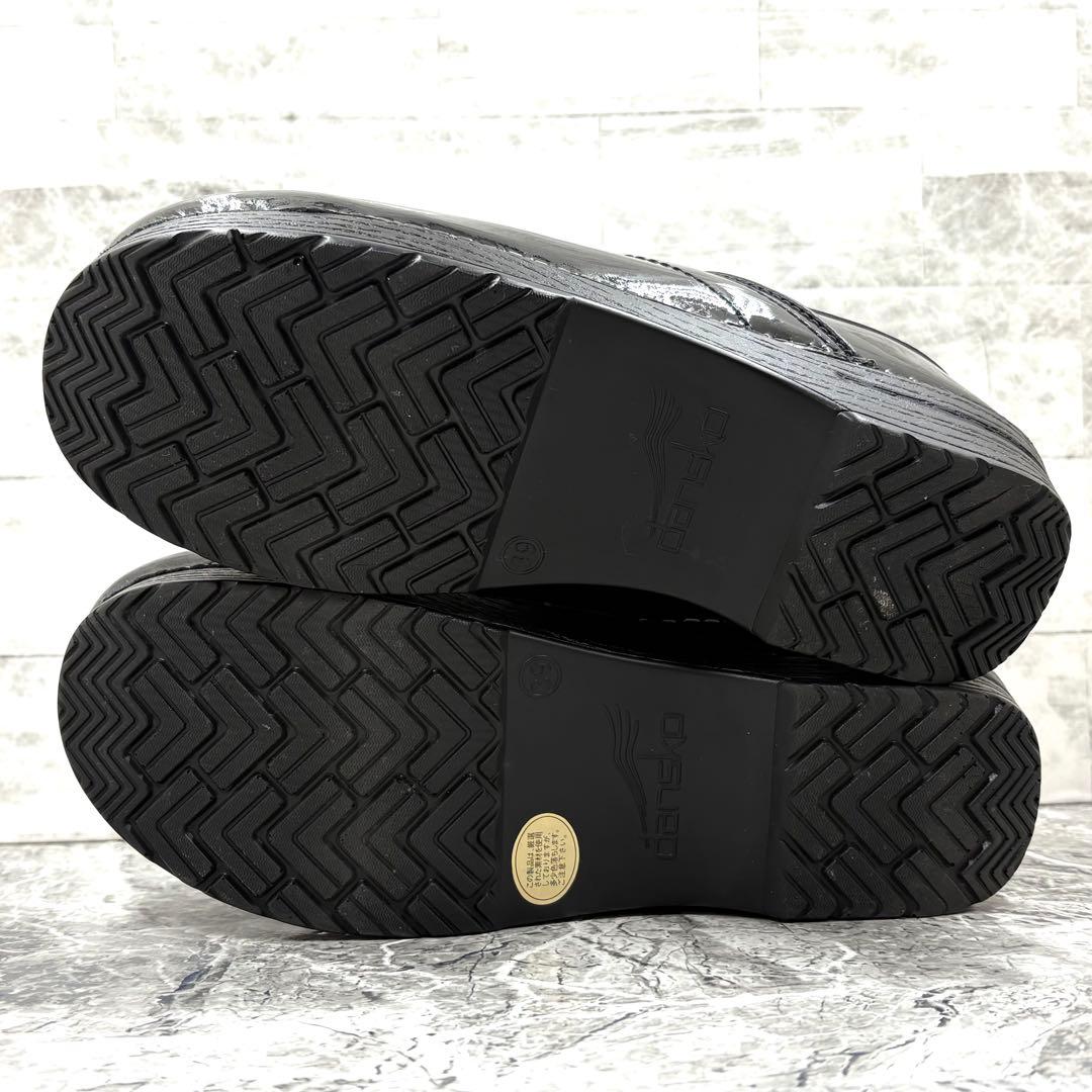 【美品】 ダンスコ プロフェッショナル 39 サボ サンダル 厚底 ブラック