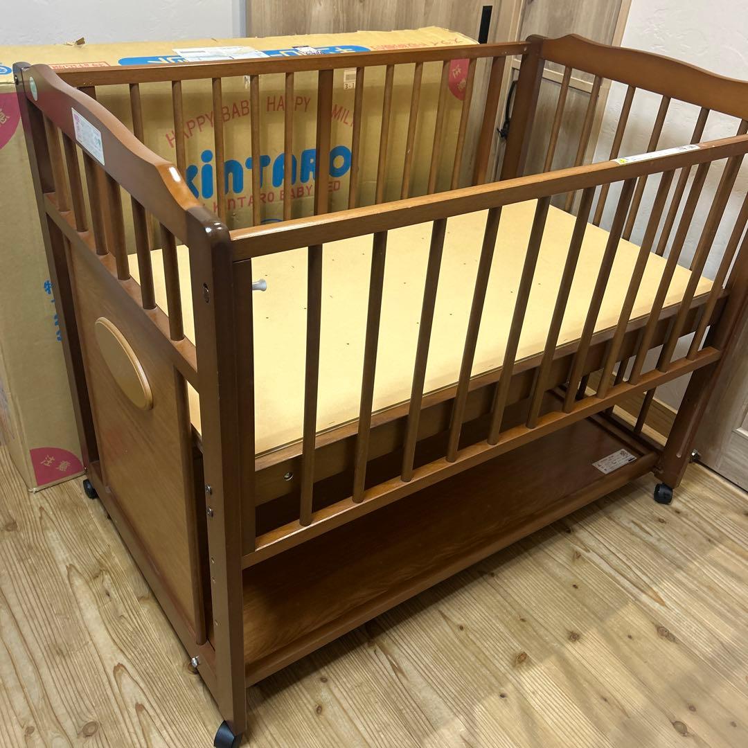 【最終お値下げ！】キンタロー ベビーベッド アンファンエコ 日本製 中古