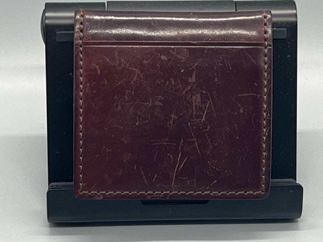 もんつー　GANZO ガンゾ シェルコードバン BOX小銭入れ、定期入れ